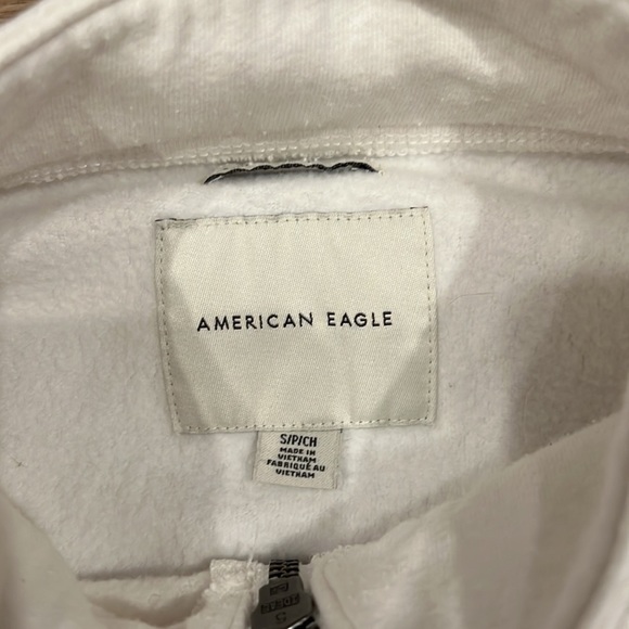 White half zip AMERICAN eagle sweater - Picture 2 of 4
